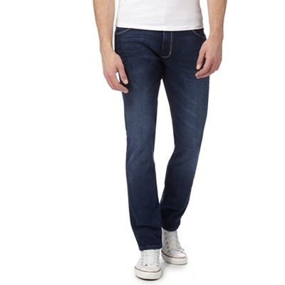 Blue 'Larston' mid wash slim tapered jeans